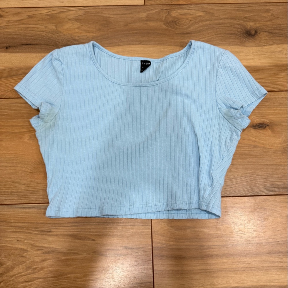 SHEIN Sky Blue Kids Tee